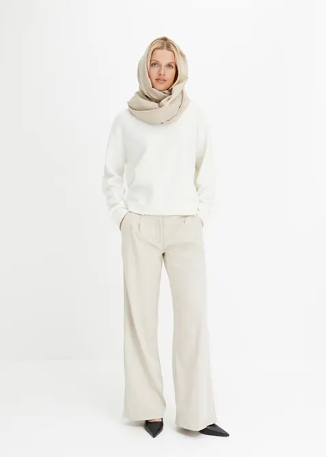 Pull col rond à épaules descendues, bonprix