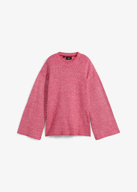 Pull boxy en maille côtelée, bonprix