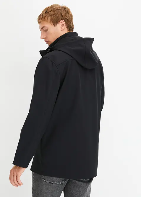 Parka softshell à capuche amovible, bonprix