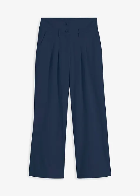 Pantalon évasé taille haute, bonprix