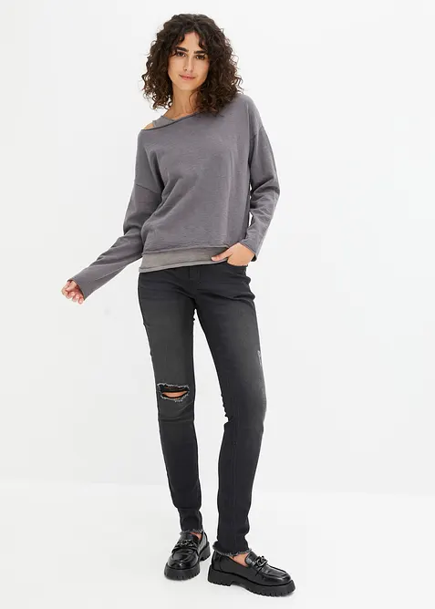 Pull et top 100% coton (ens. 2 pces), bonprix