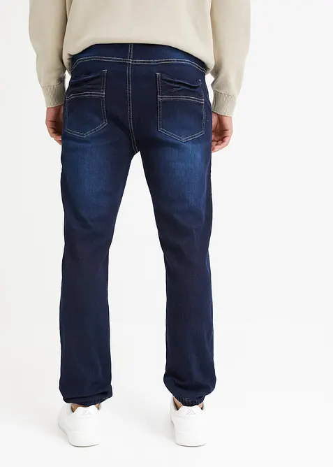 Jean jogger à taille élastiquée Regular, fuselé, bonprix