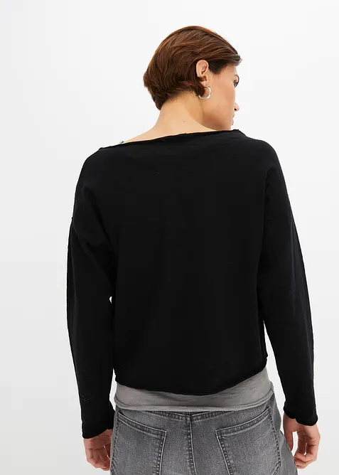 Pull et top 100% coton (ens. 2 pces), bonprix