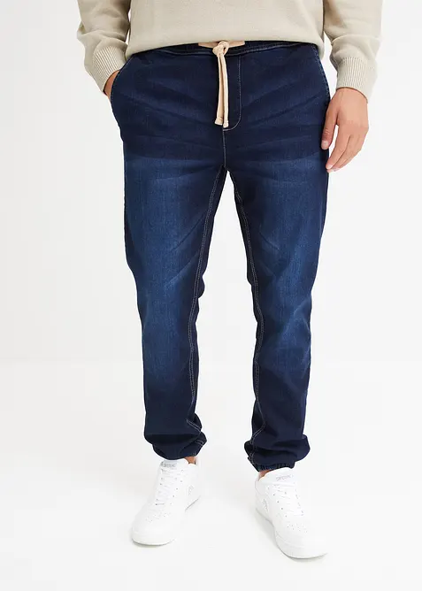Jean jogger à taille élastiquée Regular, fuselé, bonprix