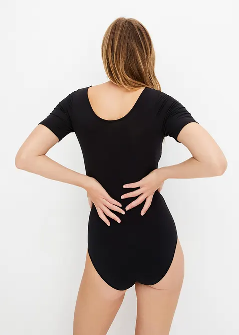 Body manches courtes en modal et dentelle, bonprix