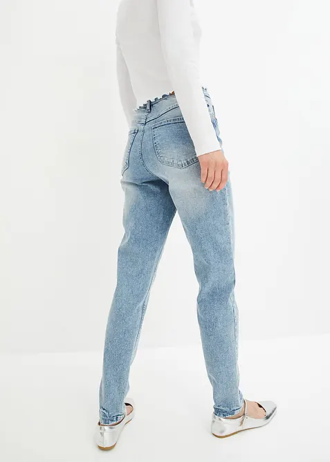Jean mom taille haute, extensible, bonprix