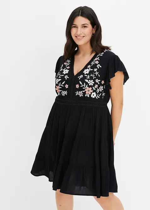 Robe à broderies, bonprix