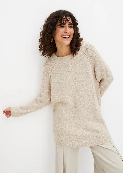 Pull en grosse maille de fil peluche, bonprix