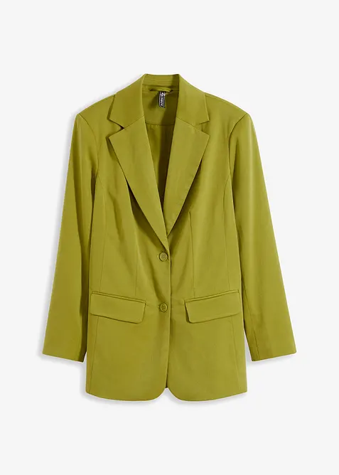 Blazer long en viscose mélangée, bonprix