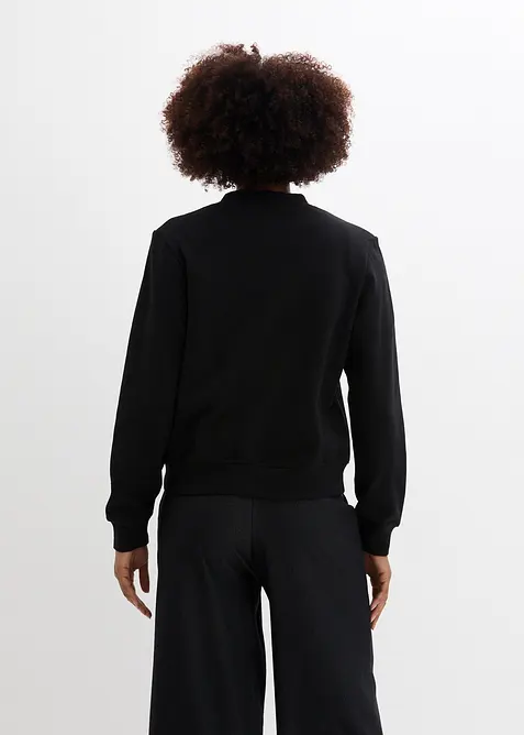 Blouson boutonn&eacute; en molleton, bonprix