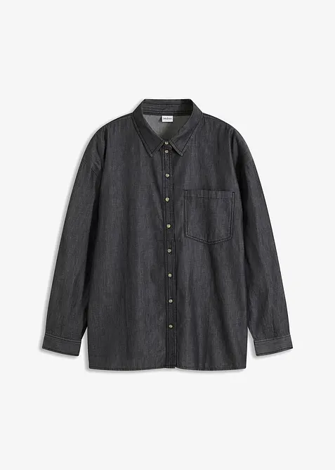 Chemise en jean oversize 100% coton, bonprix