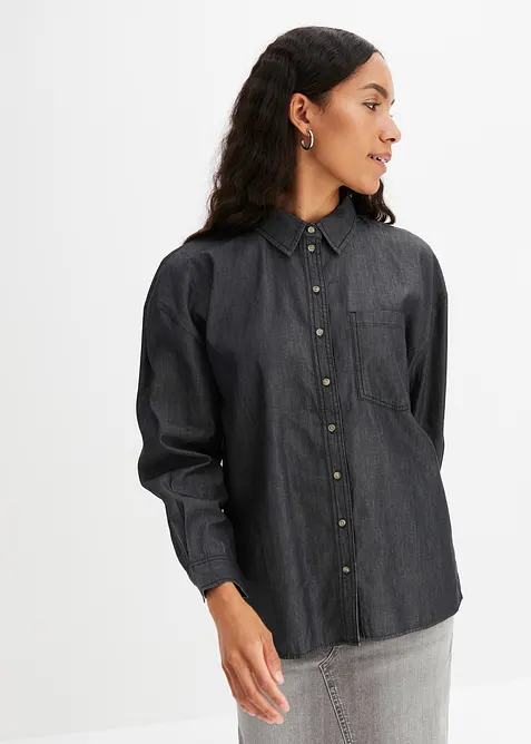 Chemise en jean oversize 100% coton, bonprix