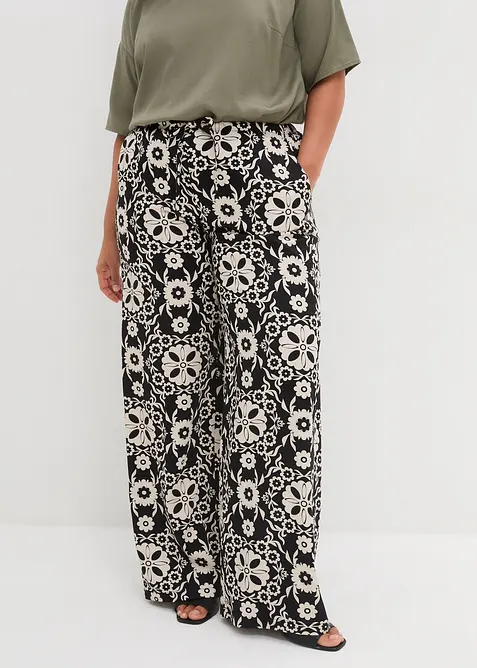 Pantalon imprimé, taille élastiquée, bonprix