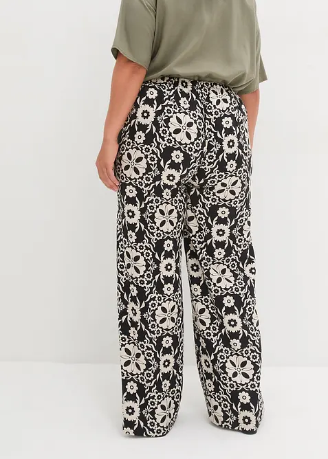 Pantalon imprimé, taille élastiquée, bonprix