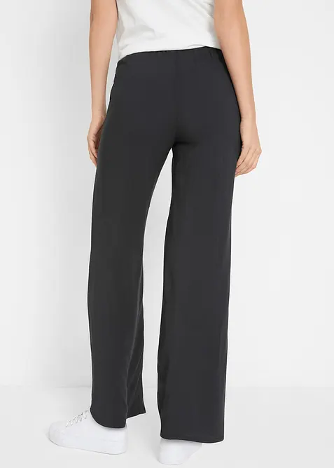 Pantalon en viscose avec taille élastiquée, bonprix