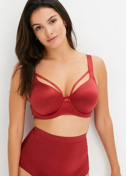 Soutien-gorge à coques en matière brillante, bonprix