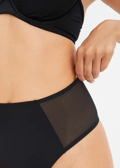 String taille haute avec empiècements en mesh, bonprix
