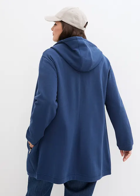 Long sweat zipp&eacute; avec poches zipp&eacute;es, bonprix