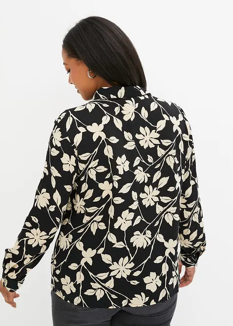 Chemisier imprim&eacute; en mousseline, bonprix