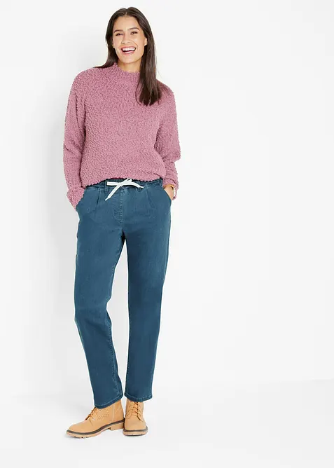 Jean chaud à empiècement taille confortable, bonprix