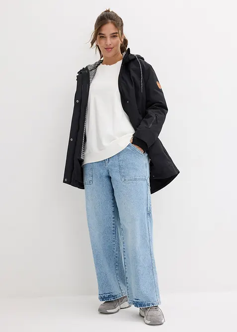Parka mi-longue 3en1 avec poches pratiques, bonprix
