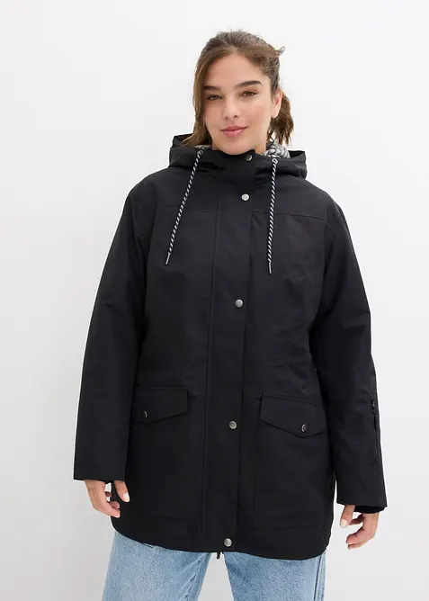 Parka mi-longue 3en1 avec poches pratiques, bonprix