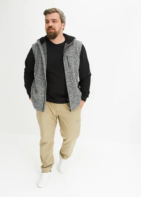 Gilet sans manches polaire à capuche, bonprix