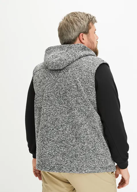 Gilet sans manches polaire à capuche, bonprix