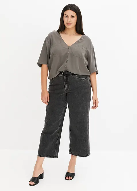 Jean Wide Leg taille mi-haute, bonprix