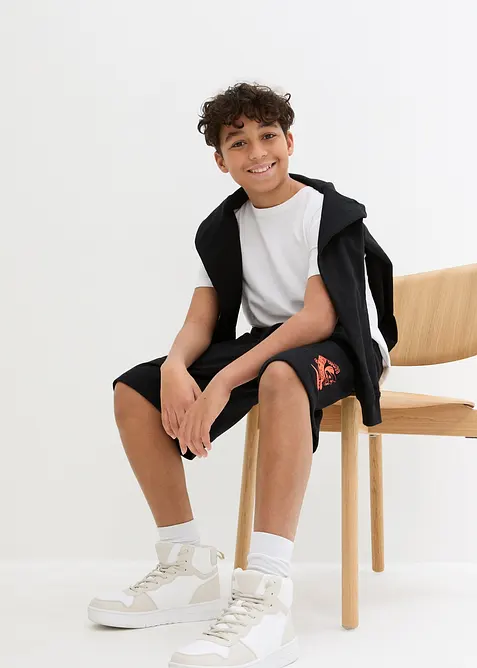 Bermuda sweat garçon en coton, bonprix