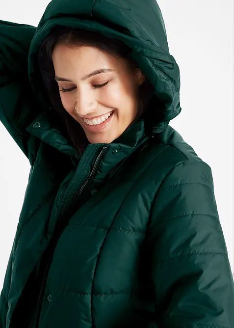 Manteau matelass&eacute; avec capuche amovible, bonprix