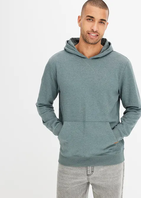 Sweat à capuche chiné, bonprix