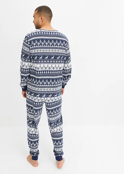 Pyjama homme à manches longues, bonprix