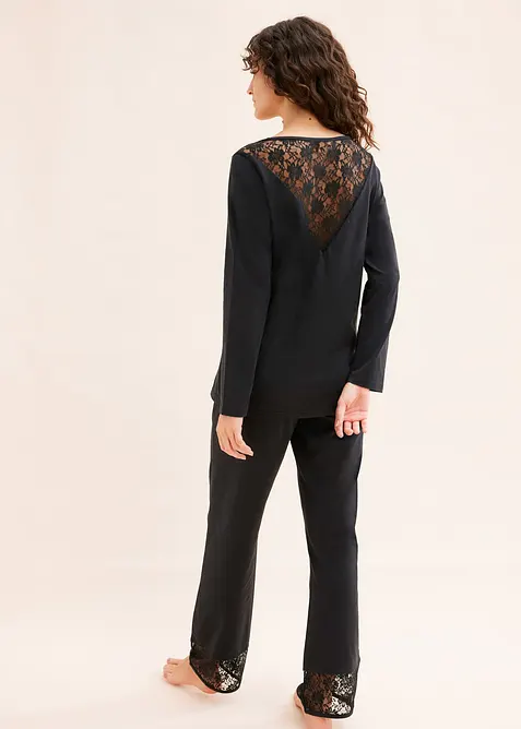 Pyjama avec dentelle, bonprix