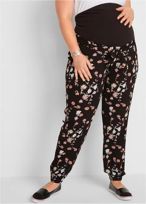 Pantalon de grossesse en viscose l&eacute;g&egrave;re, loose, bonprix