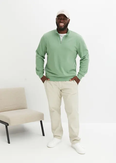 Sweat col camionneur, bonprix