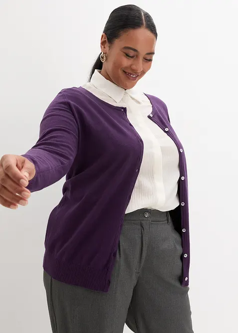 Gilet ajust&eacute; en fine maille, bonprix