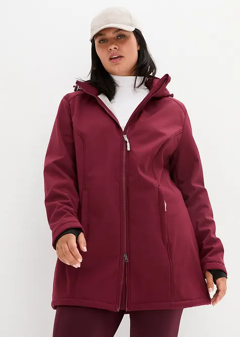 Parka déperlante en softshell avec doublure peluche, bonprix