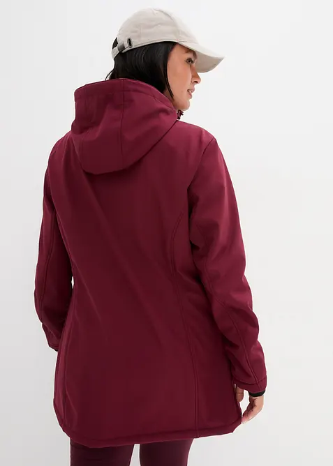 Parka déperlante en softshell avec doublure peluche, bonprix