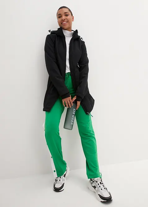 Parka déperlante en softshell avec doublure peluche, bonprix