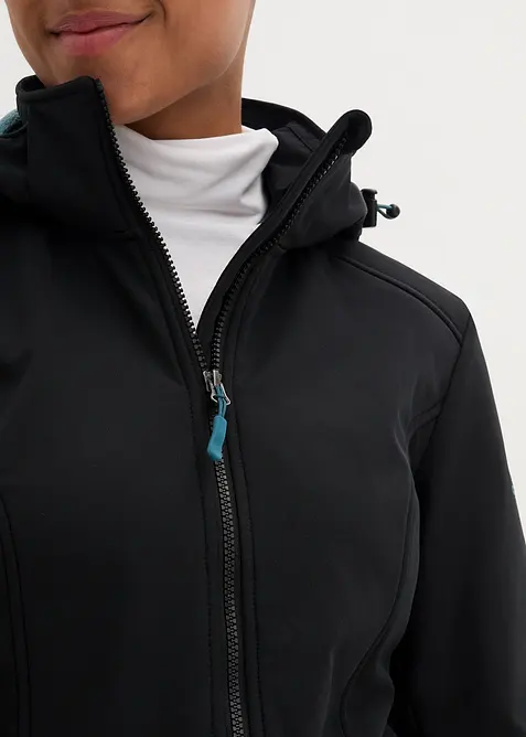 Parka déperlante en softshell avec doublure peluche, bonprix