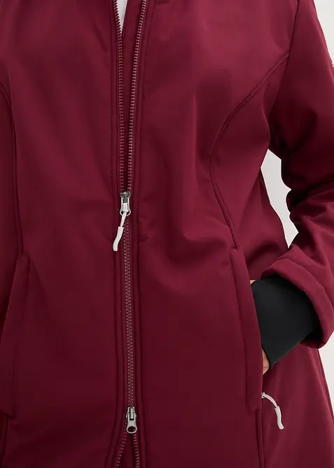 Parka déperlante en softshell avec doublure peluche, bonprix