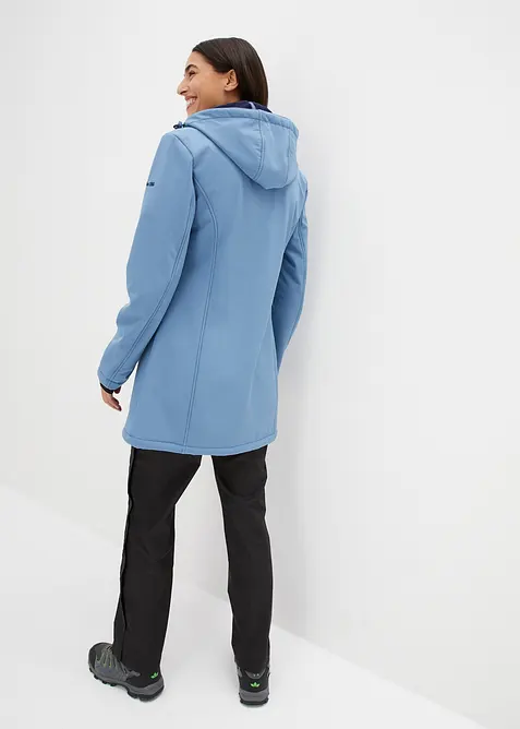 Parka déperlante en softshell avec doublure peluche, bonprix