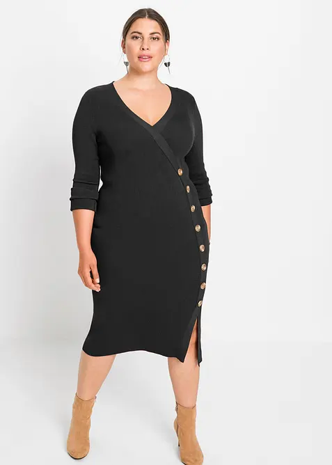 Robe en maille de viscose mélangée, bonprix