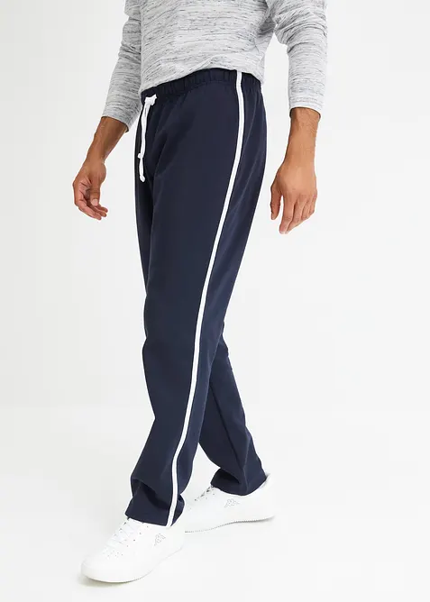 Lot de 2 pantalons de jogging à détails contrastants, loose, bonprix