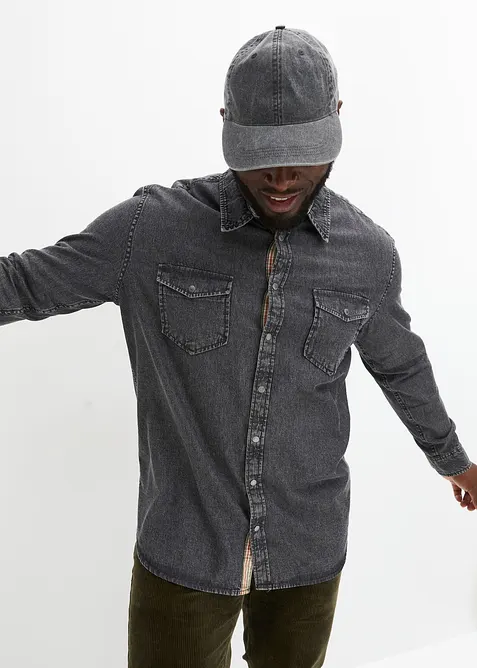 Chemise en jean 100% coton, bonprix