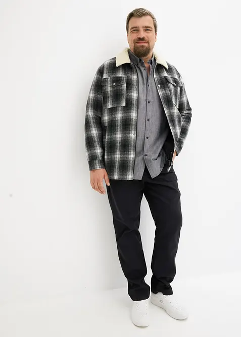 Pantalon regular en twill, droit, 100% coton, bonprix