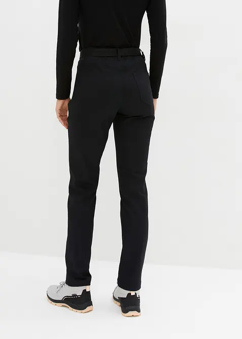 Pantalon déperlant en twill extensible avec ceinture, bonprix