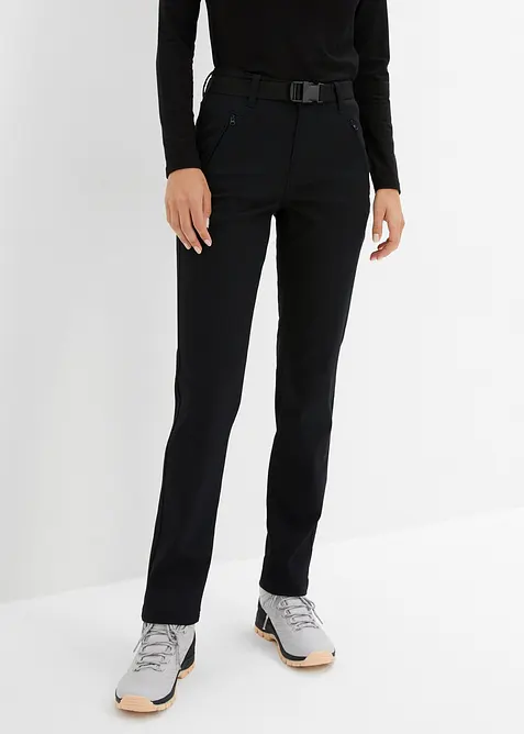 Pantalon déperlant en twill extensible avec ceinture, bonprix