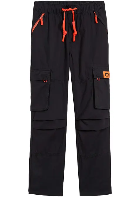 Pantalon garçon à taille élastiquée et poches cargo, Regular Fit, bonprix